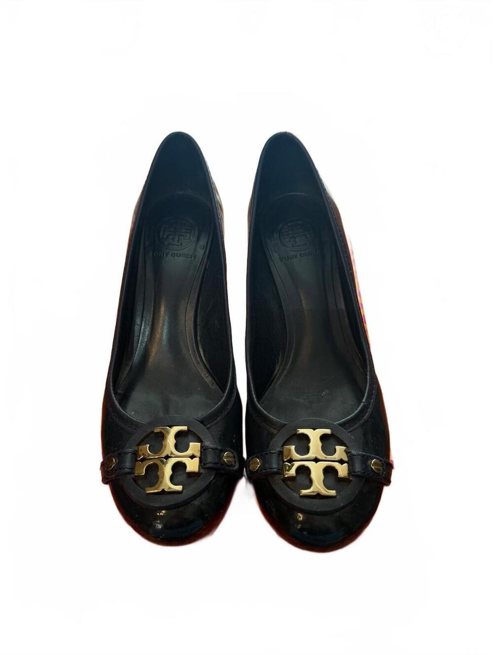 Original Tory Burch Normandy Blue leather pumps- 8M